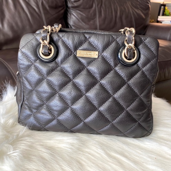 Kate Spade New York Gold Coast Elizabeth Black Leather Shoulder Bag - Picture 2 of 14